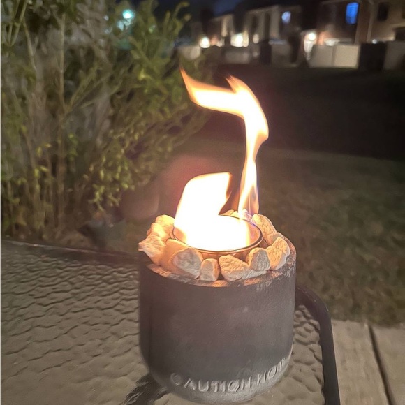 Tabletop Concrete Fire Pit - Picture 2 of 2
